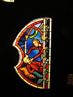 Vitrail, la crevaison des yeux de Samson (Paris, musee de Cluny)